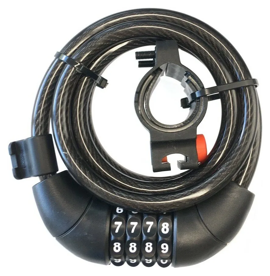 Замок для велосипеда тросовий Tempesta DIGI CABEL Black (FSD-LK127013) (Чорний)