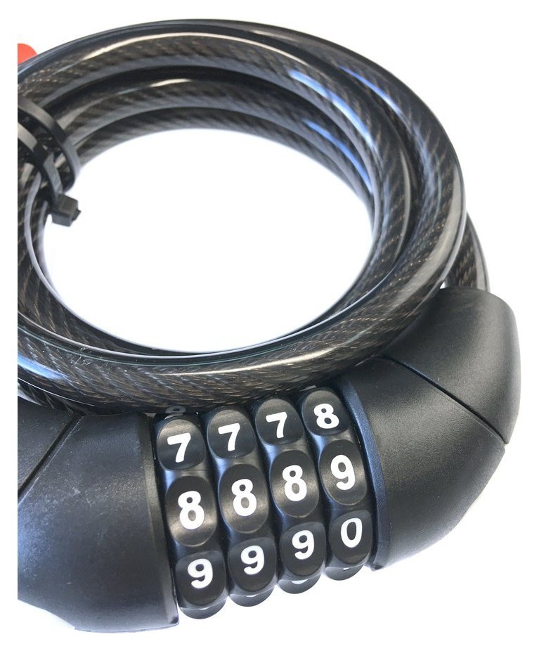 Замок для велосипеда тросовый Tempesta DIGI CABEL Black (FSD-LK127013)