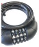 Замок для велосипеда тросовий Tempesta DIGI CABEL Black (FSD-LK127013), укр Фото - 1