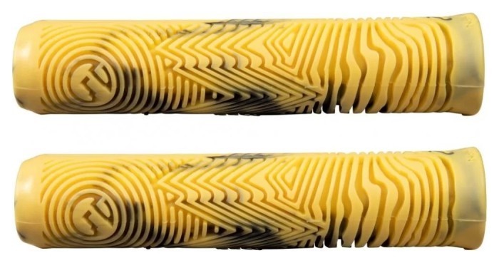 Грипси для самокату North Industry Pro 160mm - Black/Canary Yellow Swirl, укр, укр