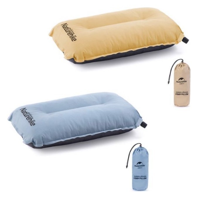 Подушка самонадувна Naturehike Sponge automatic NH17A001-L, жовта