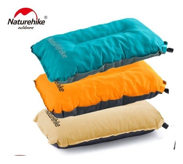 Подушка самонадувна Naturehike Sponge automatic NH17A001-L, жовта
