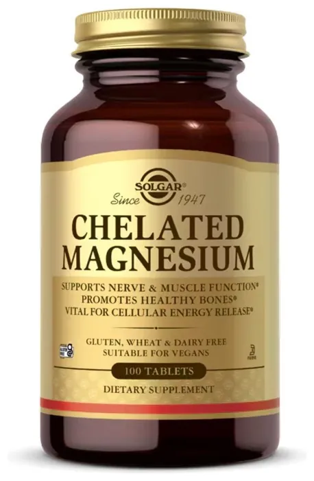 Chelated Magnesium - 100 tabs