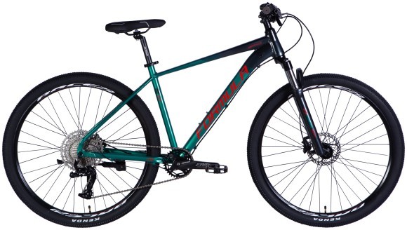Велосипед AL 29" Formula ZEPHYR EXPERT HDD рама-19" темно-сріблястий з зеленим 2025, укр