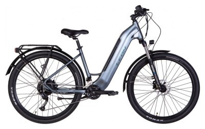 Електровелосипед знижений в ціні 27.5&quot; Leon GAVANA рама- 500Вт 48В дисплей, САП, 13.4 Ач вбудована батарея, 2022 STK-LN-061 (темно-сірий (м))