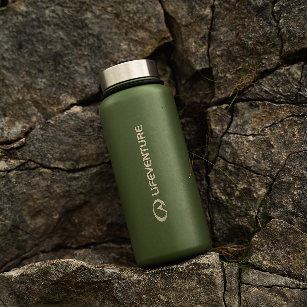 Lifeventure термофляга Stainless Steel Flask 1 L khaki