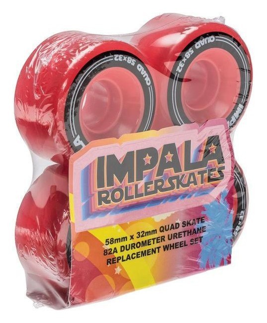 Impala колеса для роликов 4 Pack - Red