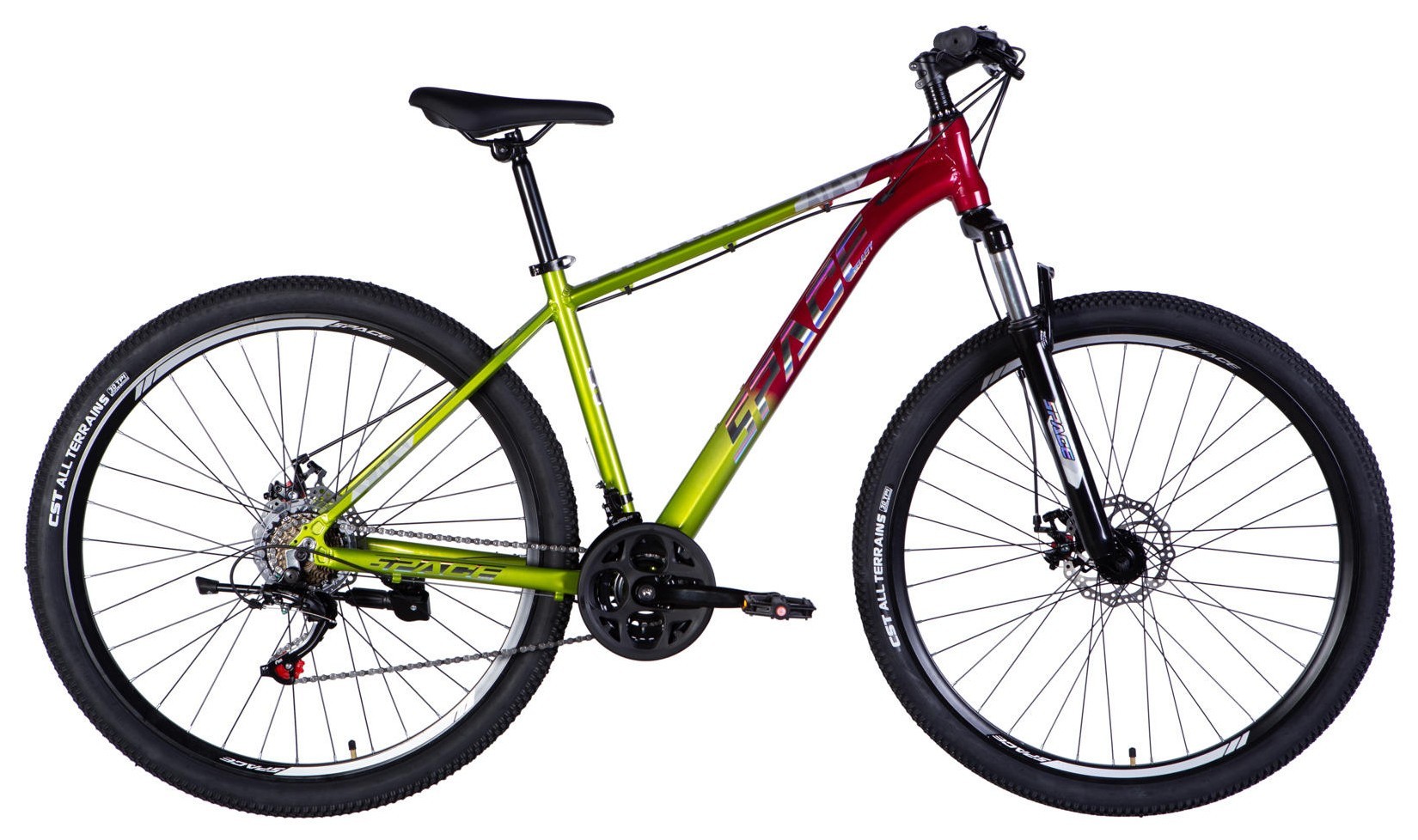 Велосипед AL 29" SPACE PHAETON DD FR рама-18" зелено-рожевий 2025