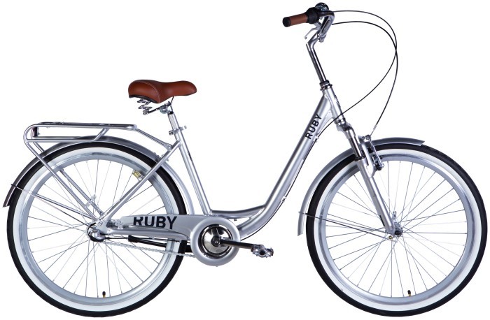 Велосипед AL 26" Dorozhnik RUBY PH рама-17" світло-сріблястий 2025, укр, укр