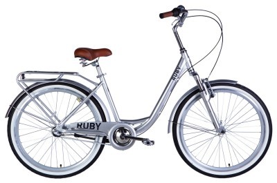 Велосипед AL 26" Dorozhnik RUBY PH рама-17" світло-сріблястий 2025