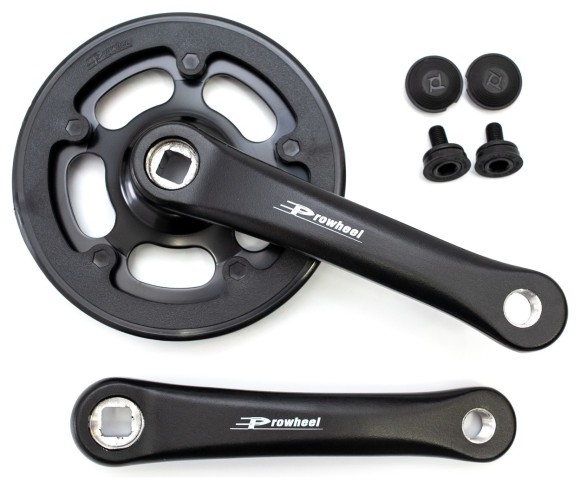Шатун алюм. L152мм 32T PROWHEEL RA102PP під квадрат чорн., укр