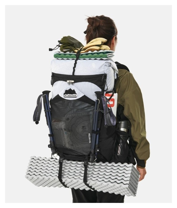 Рюкзак туристичний Naturehike Helium CNK2450XB016, 40 л, білий, L, укр, укр