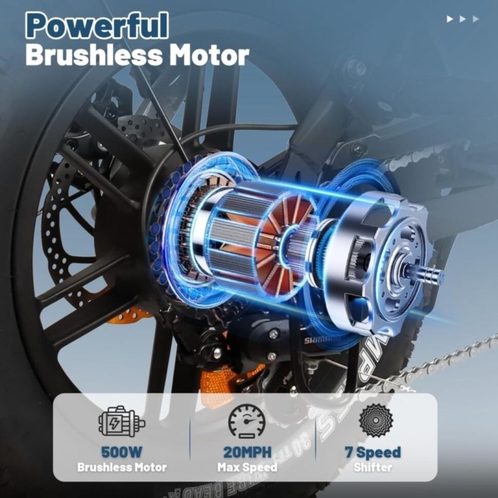 Електровелосипед Maraton Cruzzer V8 Mini Чорний, укр, укр