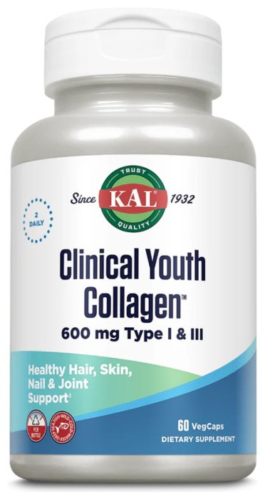 Clinical Youth Collagen I&III 600mg - 60 vcaps