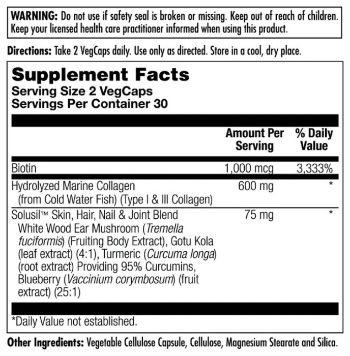 Clinical Youth Collagen I&III 600mg - 60 vcaps