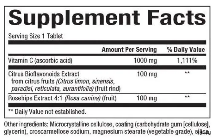 Vitamin C 1000mg - 90 tabs