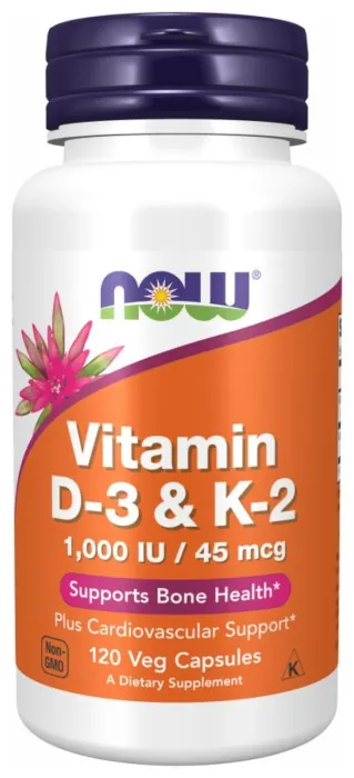 VIT D-3 & K2 1000 IU - 120 vcaps