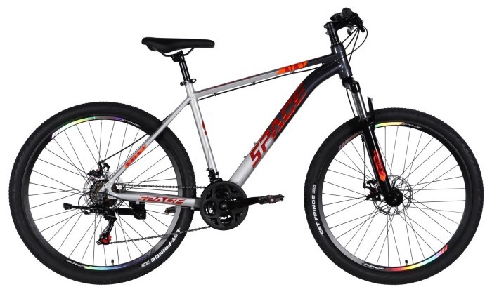 Велосипед AL 27.5" SPACE PHAETON DD FR рама-19" серо-серебристый 2026