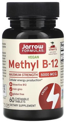 Methyl B-12 Methylcobalamin 5000mcg - 60 chewable tabs Cherry