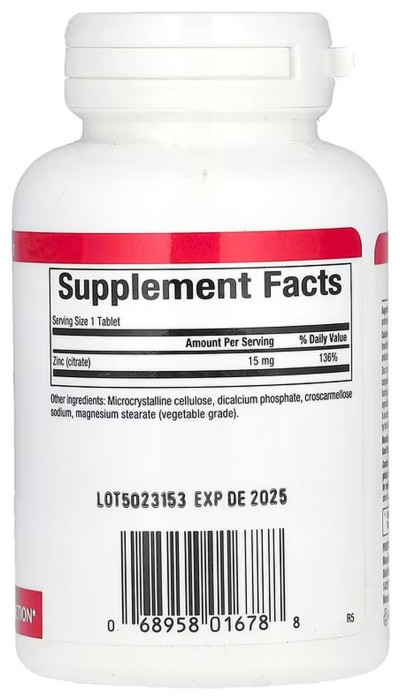 Zinc Citrate 15mg - 30 tabs