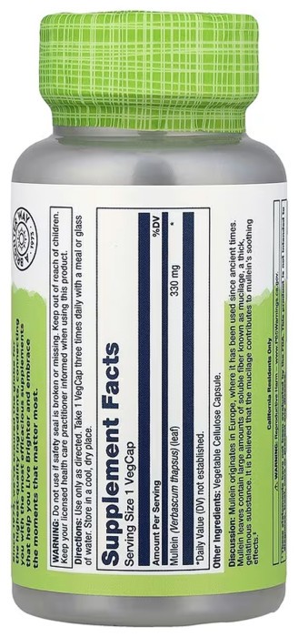 Mullein Leaf 330mg - 100 vcaps
