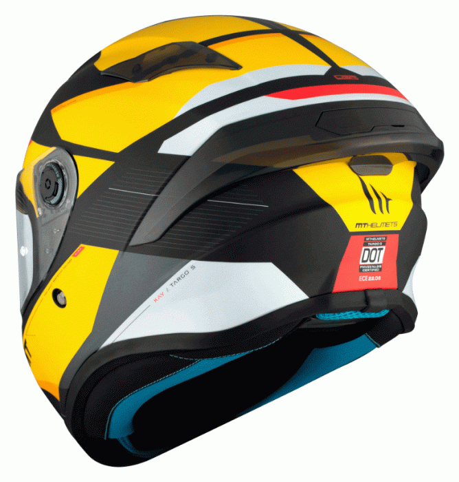 Мотошолом MT Targo S KAY B3 Matt Yellow ECE2206