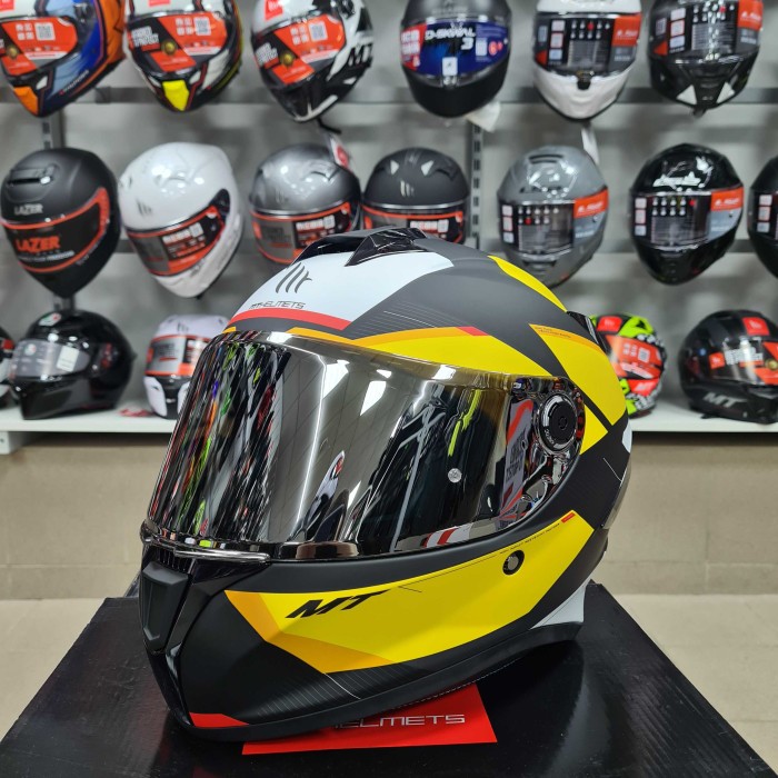Мотошолом MT Targo S KAY B3 Matt Yellow ECE2206