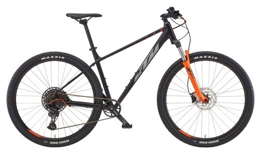 Велосипед KTM ULTRA FUN 29" рама M/43, черный матовый (серо-оранжевый), 2022 — 