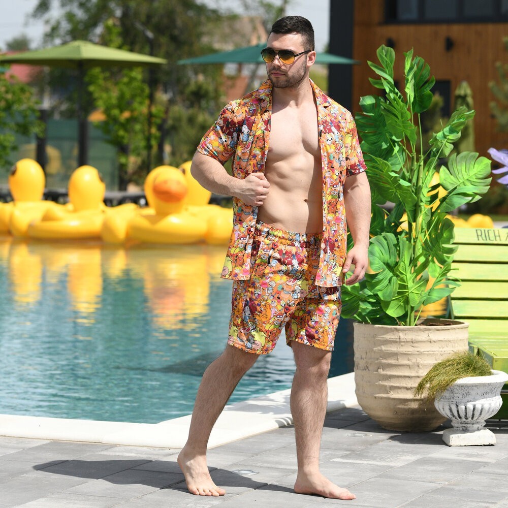 Пляжні шорти чоловічі Pobedov Vocation Multiki, укр, укр