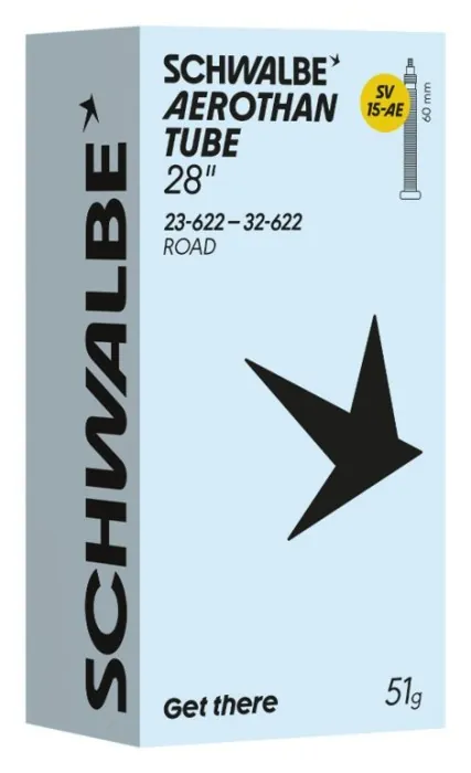 Камера TPU 28" (23/32-622) Schwalbe SV15-AE AEROTHAN, Alu 60mm