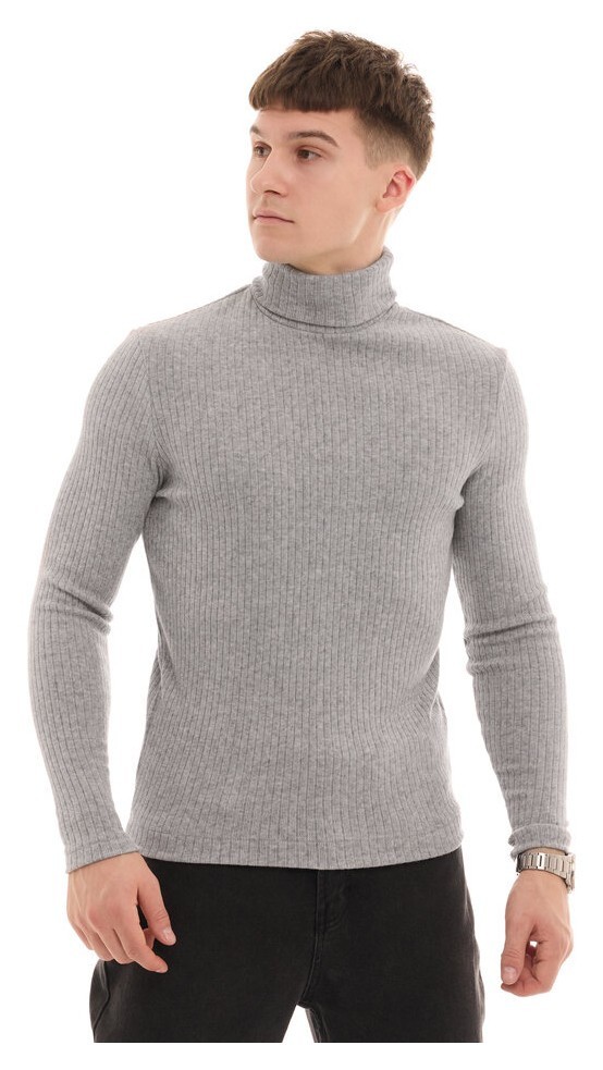 Чоловічий гольф Pobedov Prestige. Світло-сірий гольф для чоловіків. Гольф ангора чоловічий