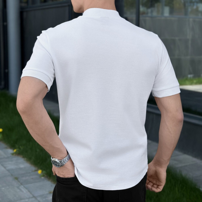 Мужское белое поло Pobedov Nexus