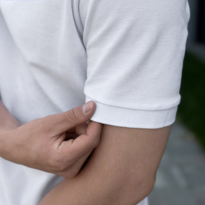 Мужское белое поло Pobedov Nexus