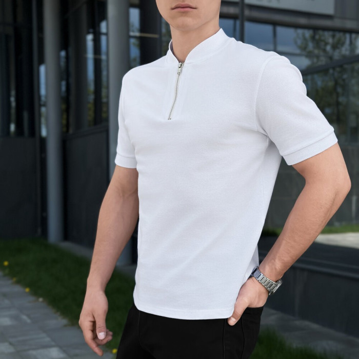 Мужское белое поло Pobedov Nexus