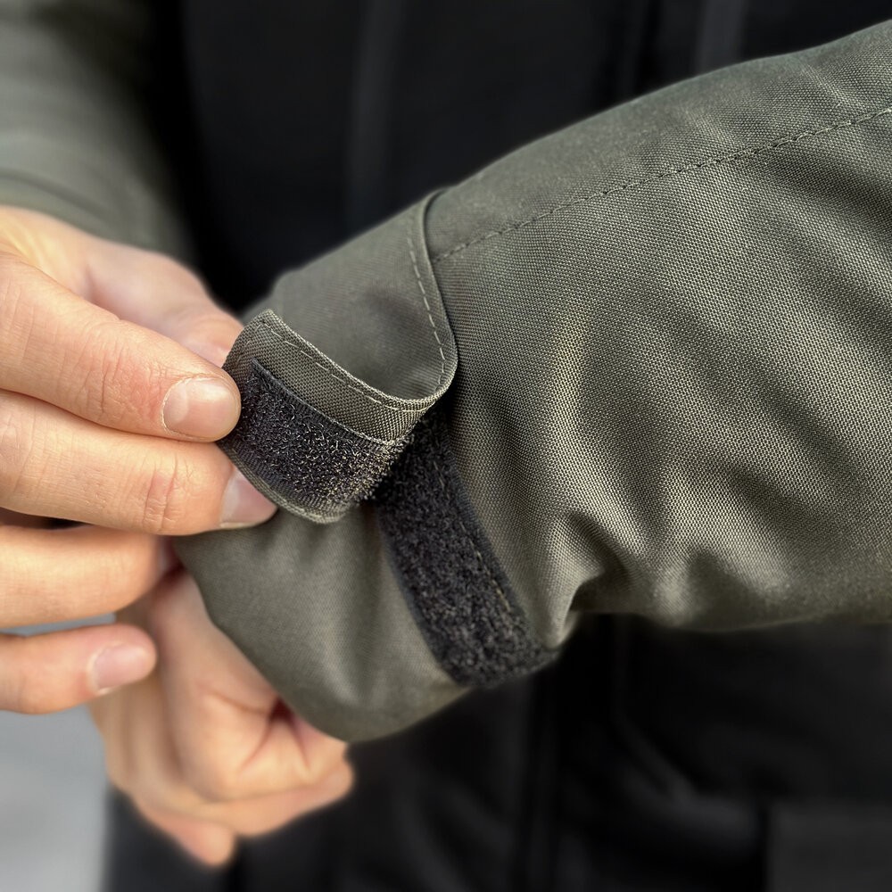 Парка чоловіча зимова з капюшоном Pobedov Seniora Udacha Gray