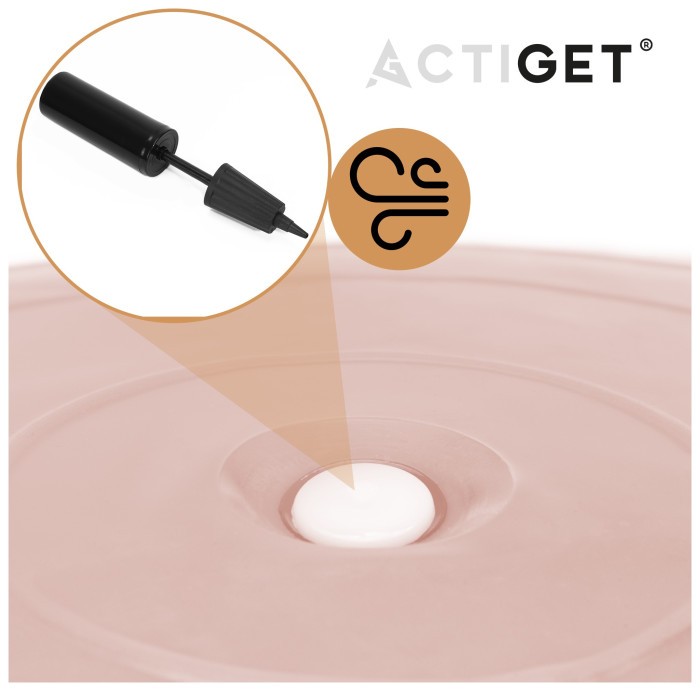 М'яч для фітнесу (фітбол) Actiget 65 см з насосом ACT0143 Light Pink
