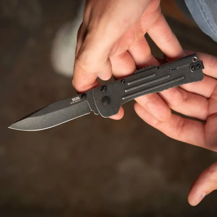Ніж складаний SOG SlimJim 2.0, Black