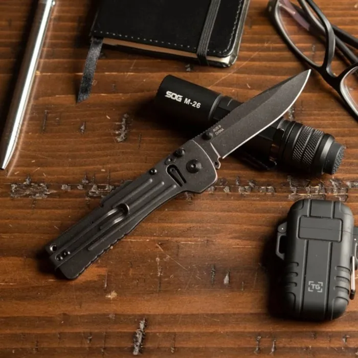 Ніж складаний SOG SlimJim 2.0, Black