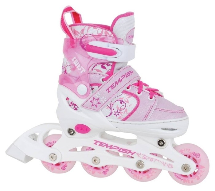 Роликовые коньки Tempish Swist Flash, розовые