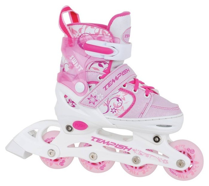 Роликовые коньки Tempish Swist Flash, розовые