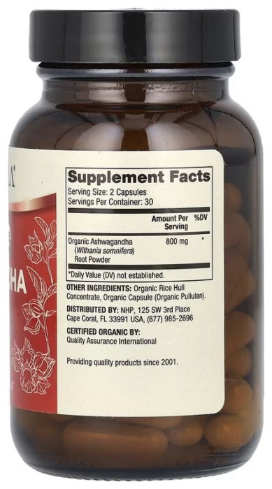 Organic Ashwagandha - 60 caps