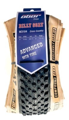 Покришка складана 27.5x2.1 SkinWall (з беж. боковиною) OBOR Billy Goat (W3104) Foldable, Jet Compound, 60 TPI