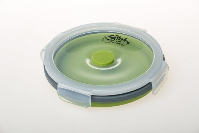 Контейнер TRAMP складной силиконовый с крышкой защелкой 800мл UTRC-087 , Оливковый