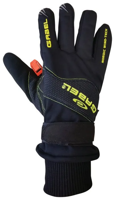 Перчатки для скандинавской ходьбы Gabel Wind Tech N.C.S. Black/Green L (8015012100009)