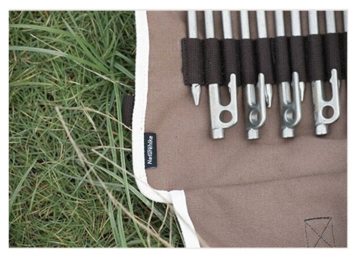 Чехол-органайзер Naturehike для колышек (маленький) NH20PJ093, коричневый