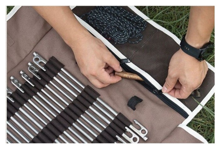 Чехол-органайзер Naturehike для колышек (маленький) NH20PJ093, коричневый