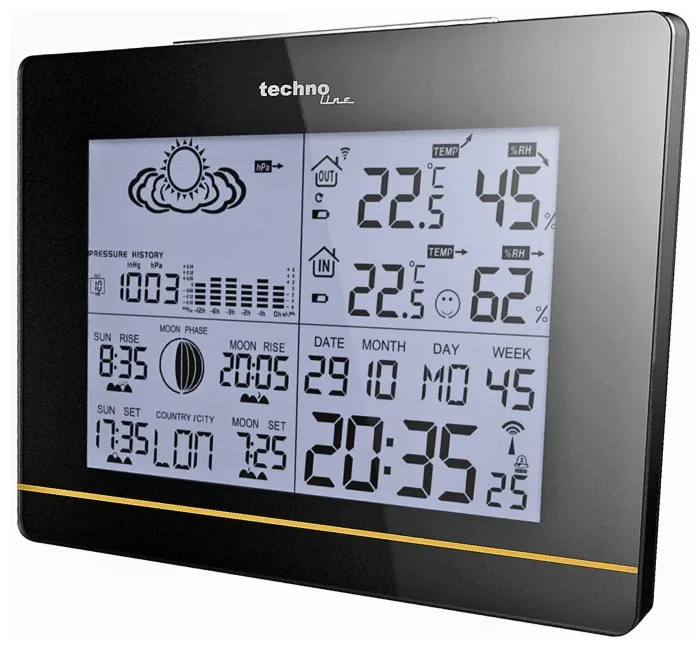Метеостанция Technoline WS6750 Black (WS6750)