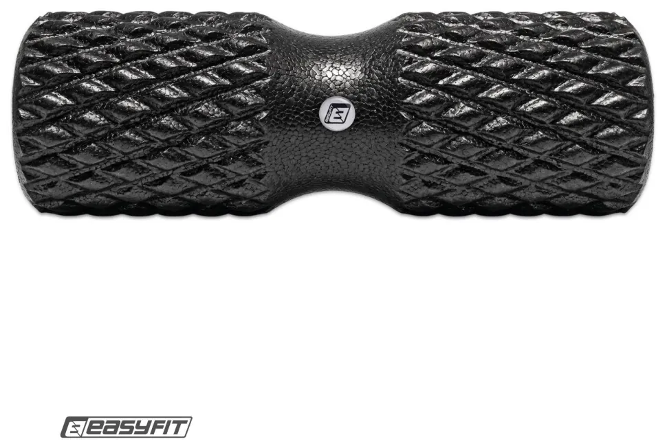 Масажний ролик EasyFit Grid Roller EPP 42 см (Чорний)