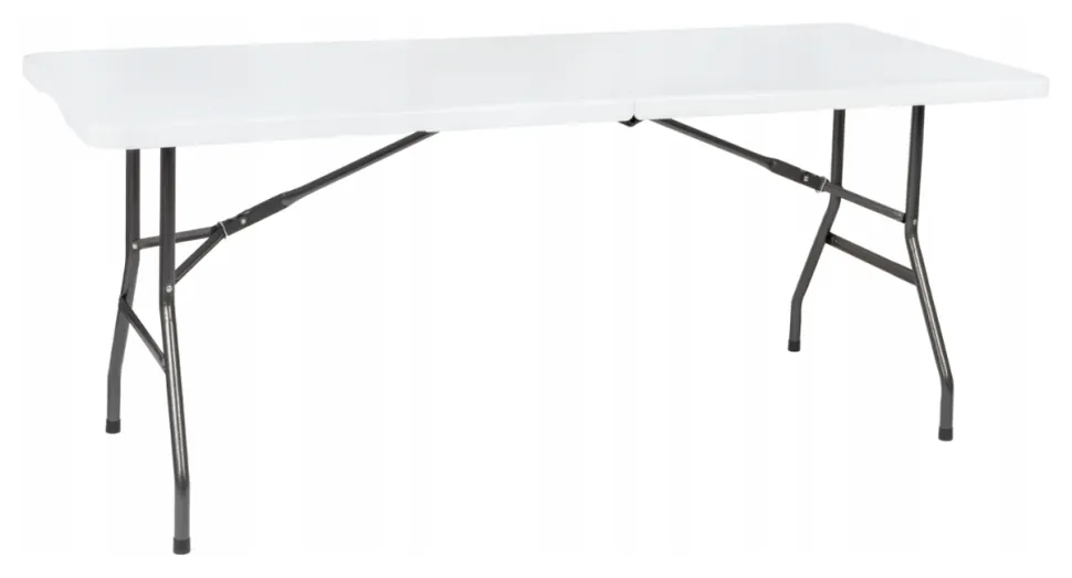 Розкладний стіл для кейтерингу FunFit 180x74 x 3,5 см Білий (4897) (LEO_4897)