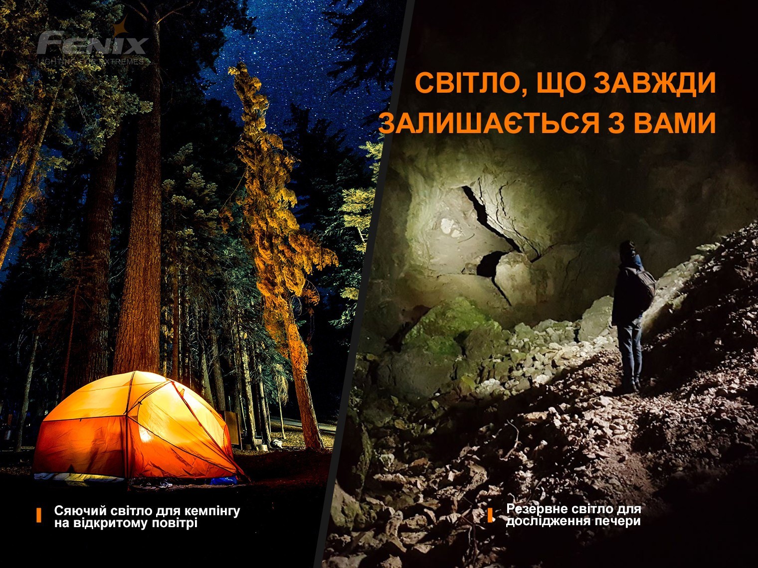 Ліхтар ручний з автономним живленням Fenix E-STAR, укр, укр